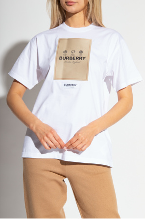 BURBERRY バーバリー Carrick T-shirt プリントTシャツ  ホワイト S ITLTTDR6AJC6 BURBERRY バーバリー Carrick T-shirt プリントTシャツ ホワイト
